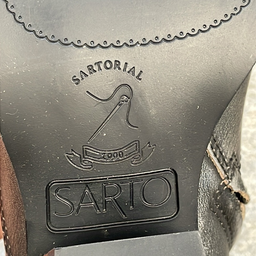 New Sarto by Franco Sarto Blake Pointed Toe Bootie Ankle Boot Metallic Sz 6 - Picture 10 of 12